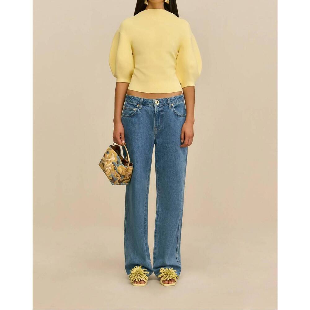 NEW CULT GAIA xaden puff sleeve top in tapestry